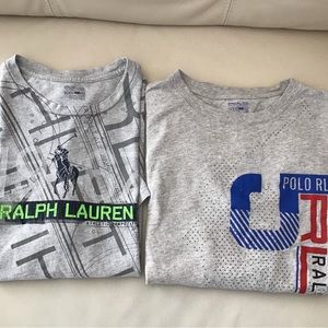 POLO Ralph Lauren Set of T- Shirt & Long Sleeve Shirt, Size L